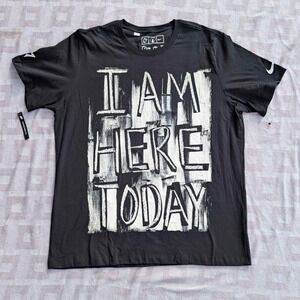 Nike True to 7 Colin Kaepernick Here Today Mens T Shirt Black Size 2XL Limited